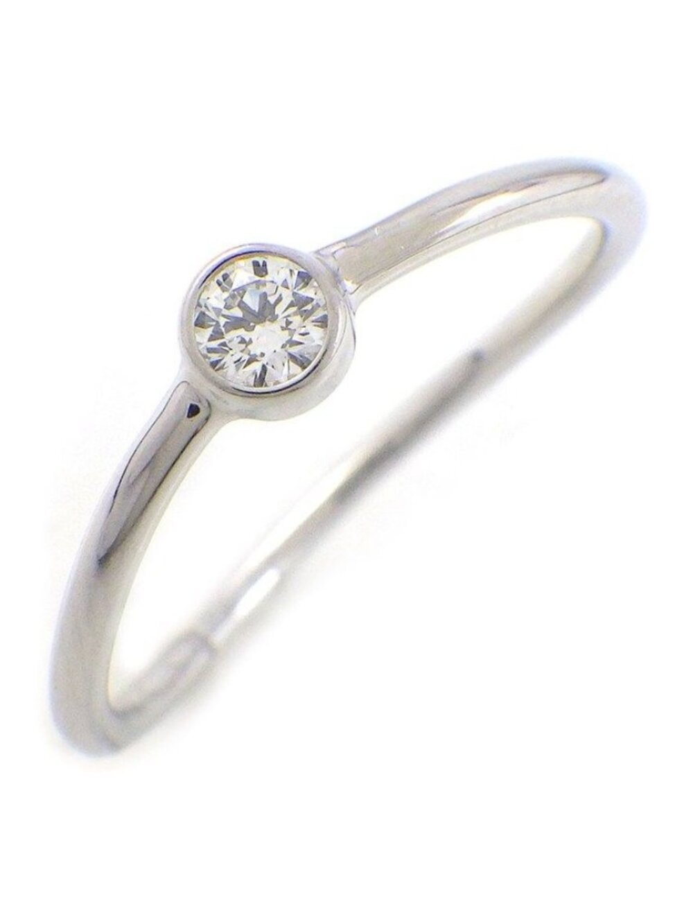 Tiffany & Co Ring Wave Single Row Point Diamond